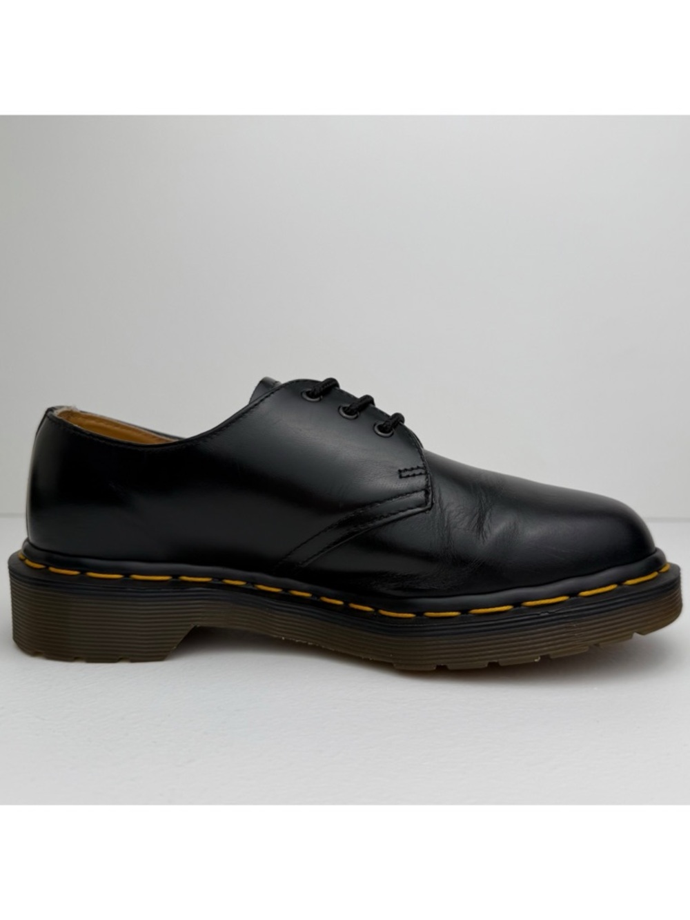 Vintage Dr. Martens England 1461 Black Smooth Leather MIE Oxfords UK 4 - Picture 6 of 16